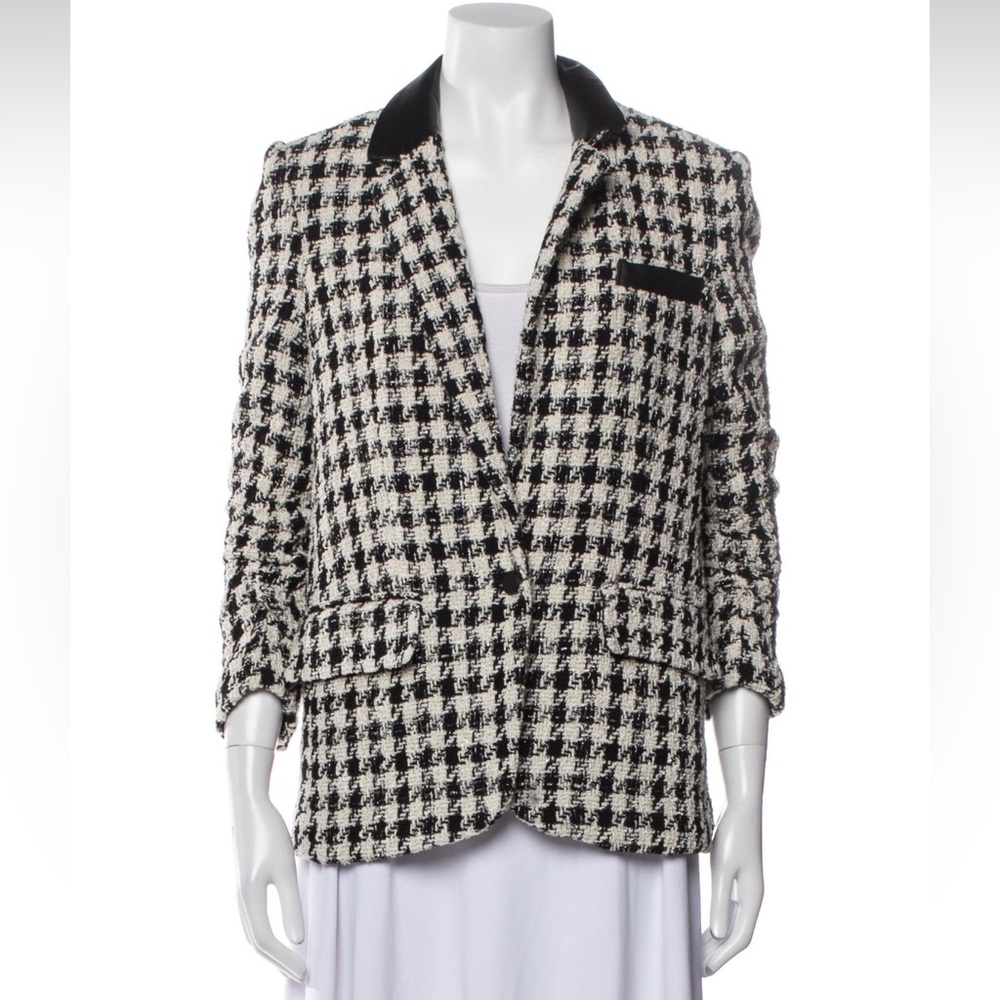Generation Love Houndstooth Tweed Blazer